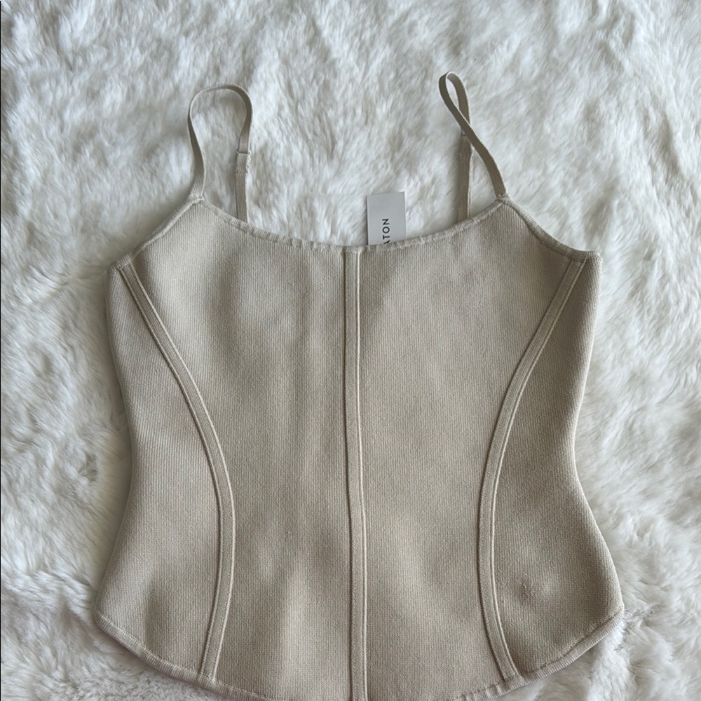 Elegant Beige Women's Top